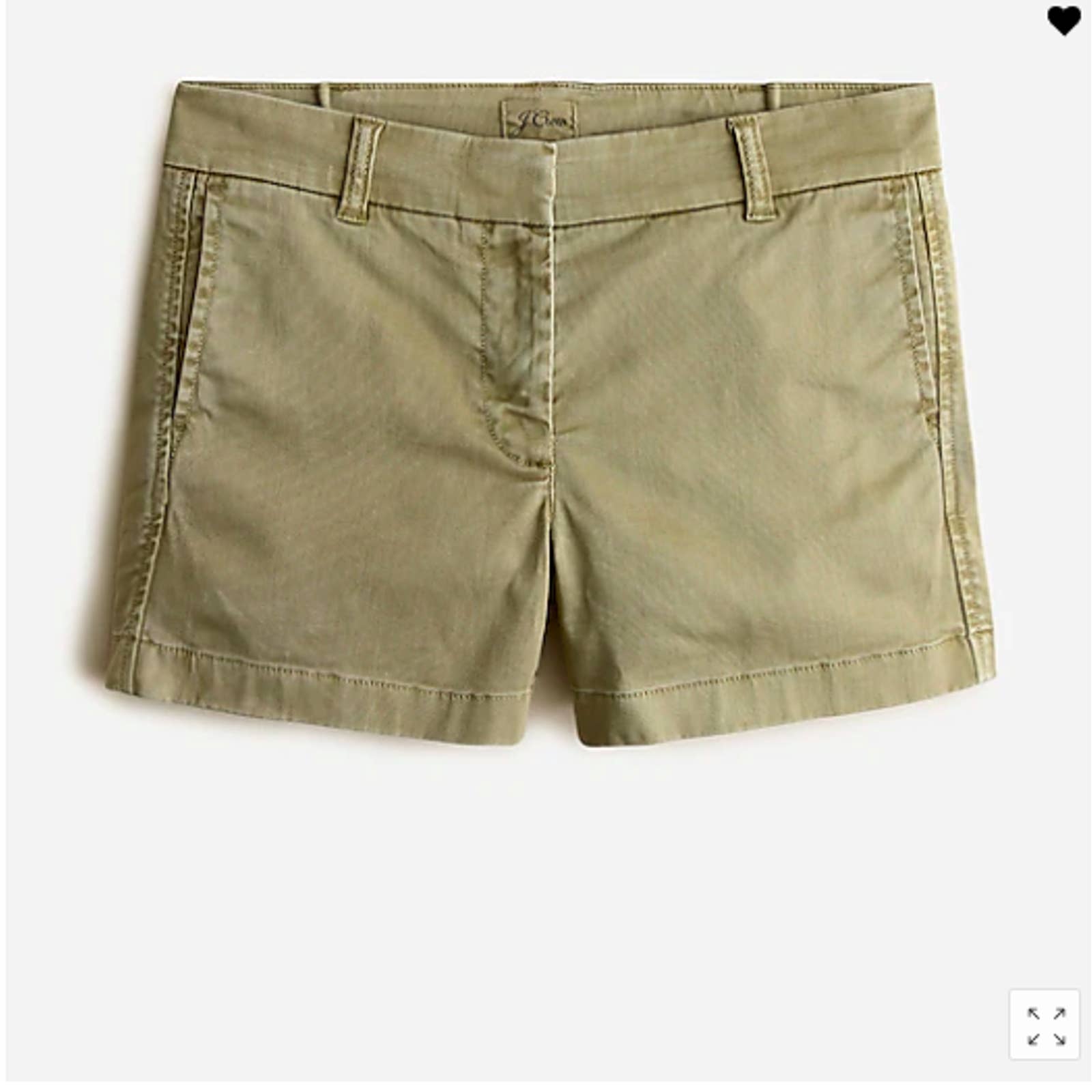 J.Crew 4 Stretch Chino Short 0 NWT olive sand