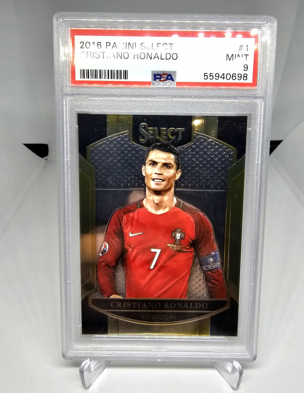 Cristiana Ronaldo Portugal Select 2016 PSA 9