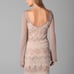 Free People Chevron Print Ivory Boho Hippie Wool Sweater Mini Date Dress S Rare