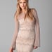 Free People Chevron Print Ivory Boho Hippie Wool Sweater Mini Date Dress S Rare
