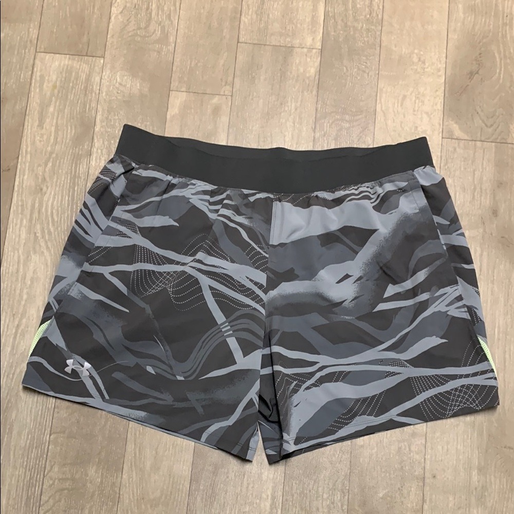 Under Armour Speed Pocket Fitted Gym Lined Running Pull On Shorts