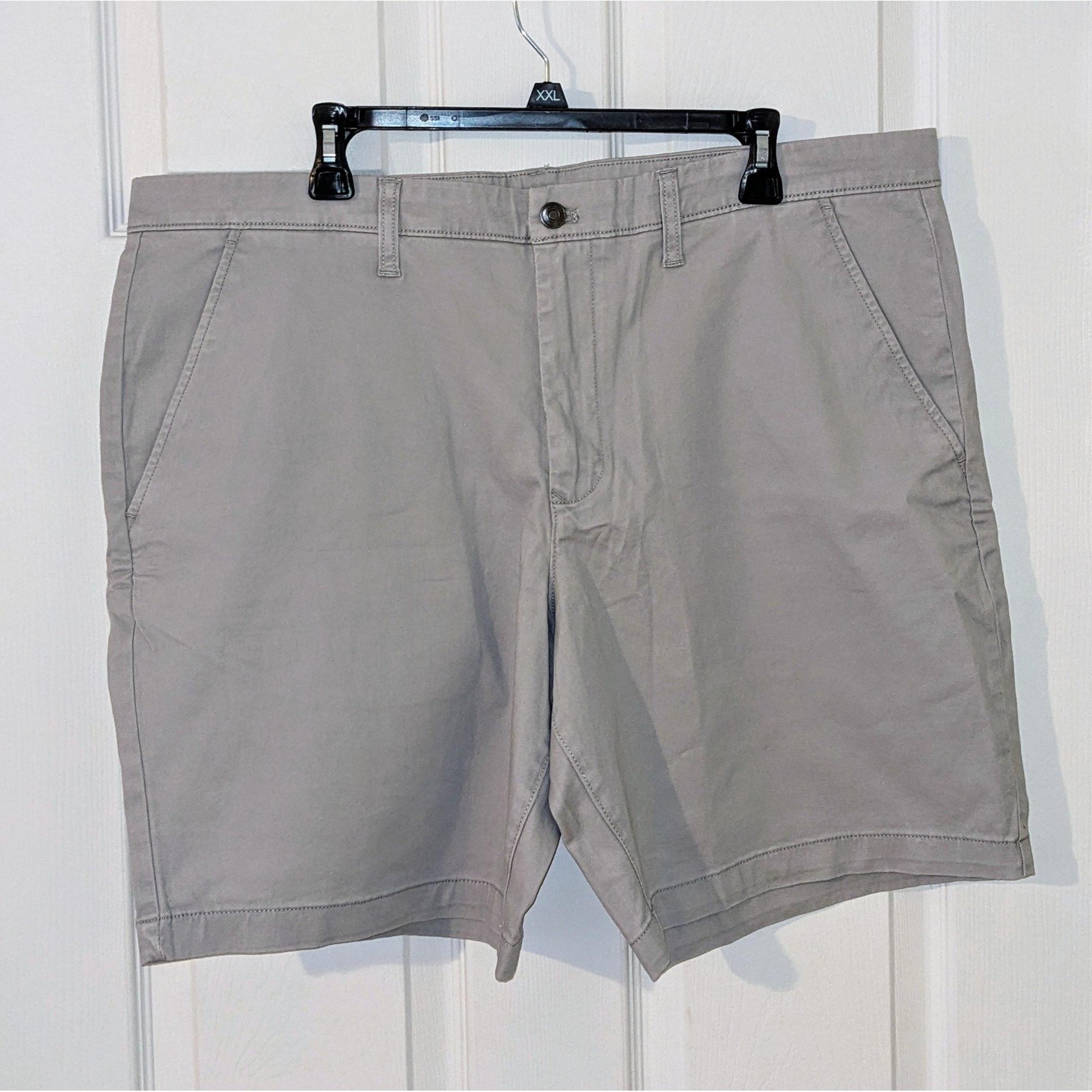 Member's Mark Flat Front Shorts Stretch Fabric Gray 9-inch Inseam Size 40 NWT