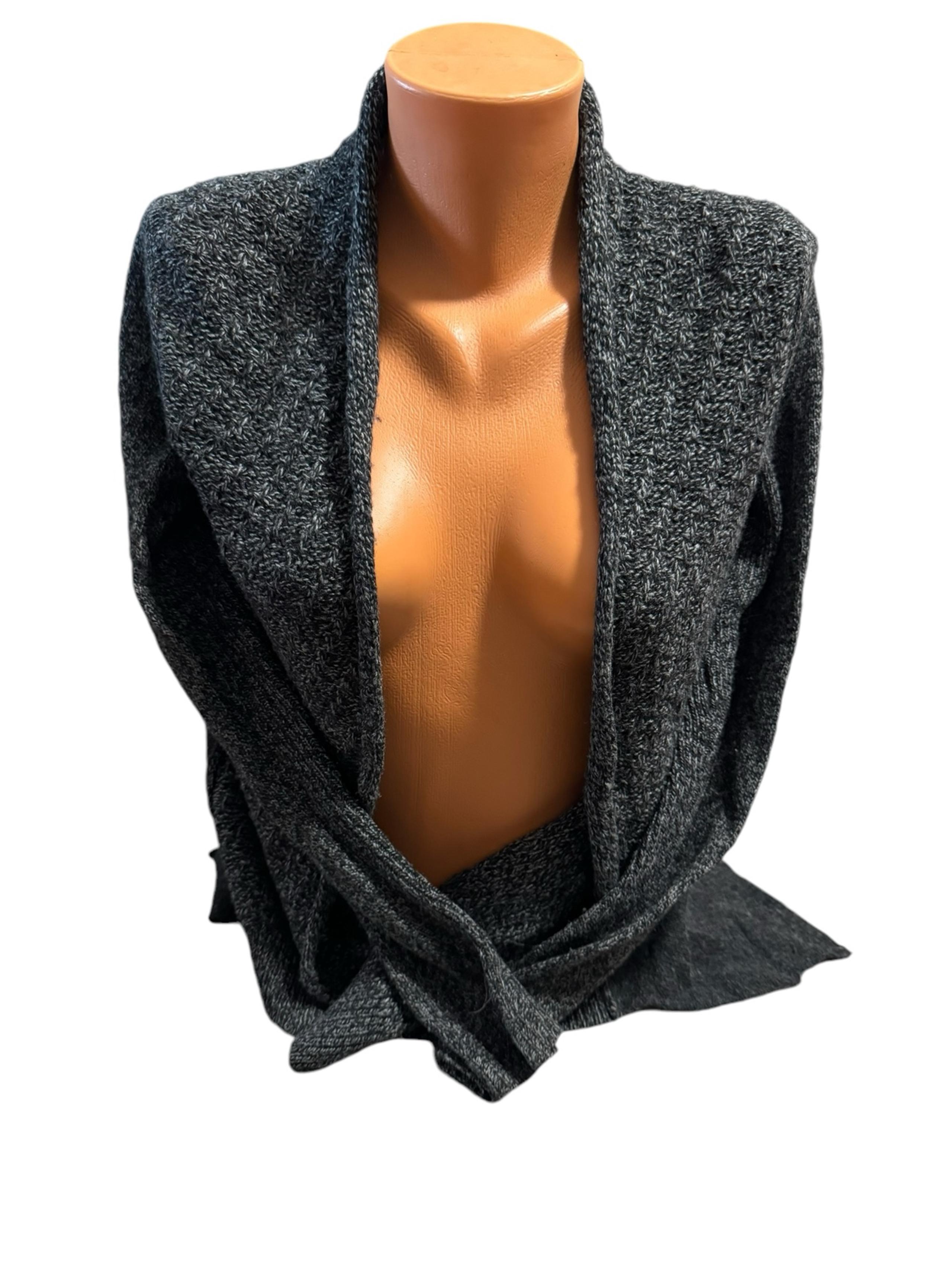 Rebecca Taylor Women’s Wool Cashmere Blend Gray Open Front Cardigan Size XS