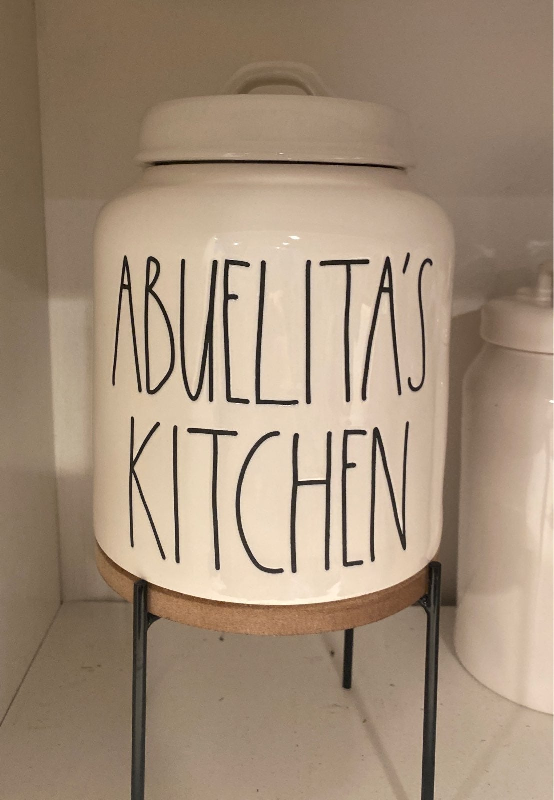 Abuelitas kitchen Rae Dunn Canister