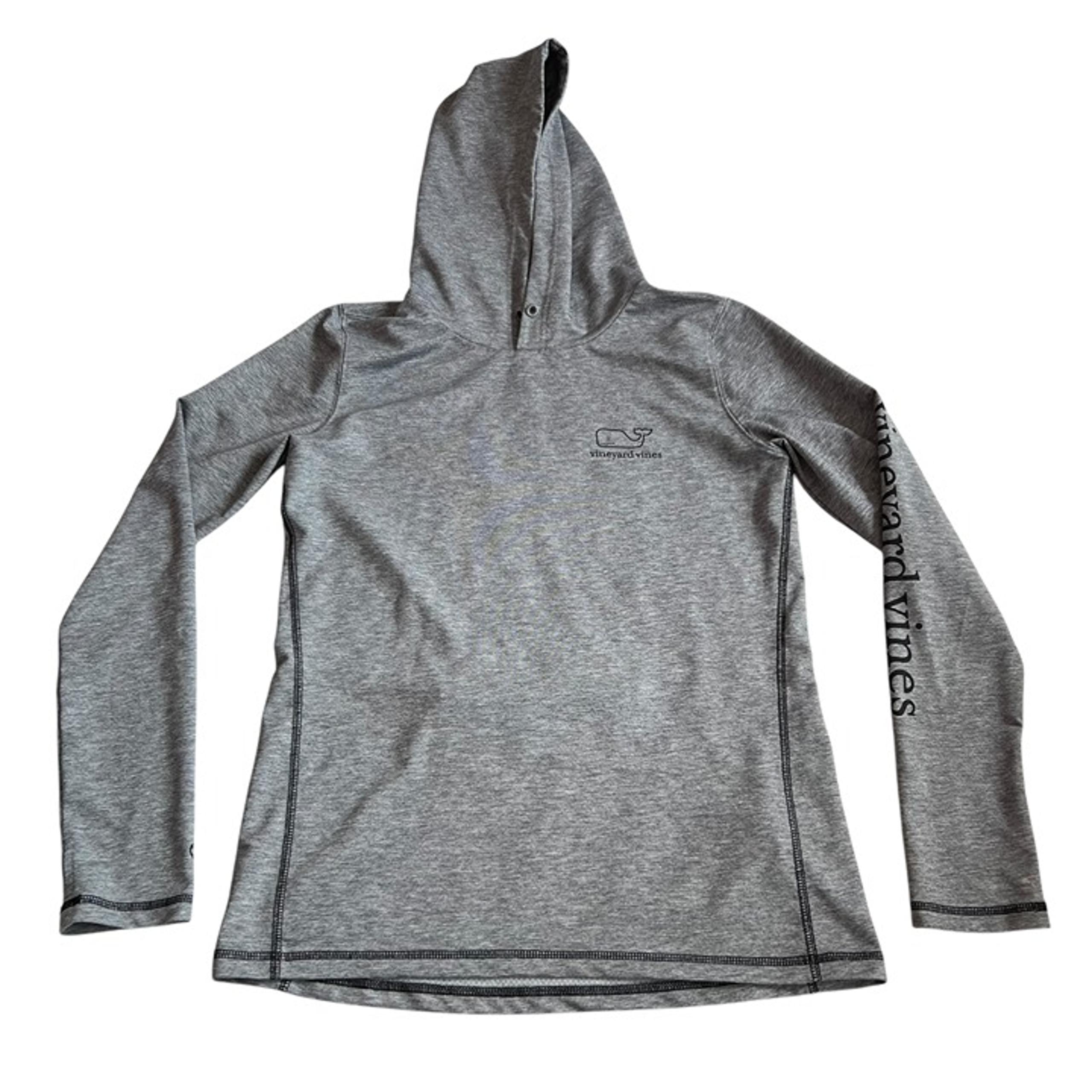 Vineyard Vines Performance hoodie womens Small heathered gray hooded sweatshirt