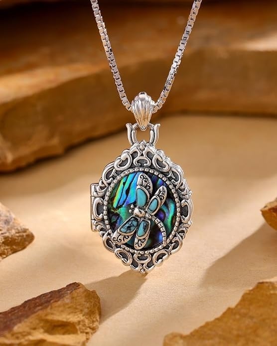 Dragonfly Locket Necklace