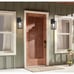Hukoro Martin 1-Light Matte Black Outdoor Wall Lantern Sconces (2-Pack)