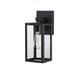 Hukoro Martin 1-Light Matte Black Outdoor Wall Lantern Sconces (2-Pack)