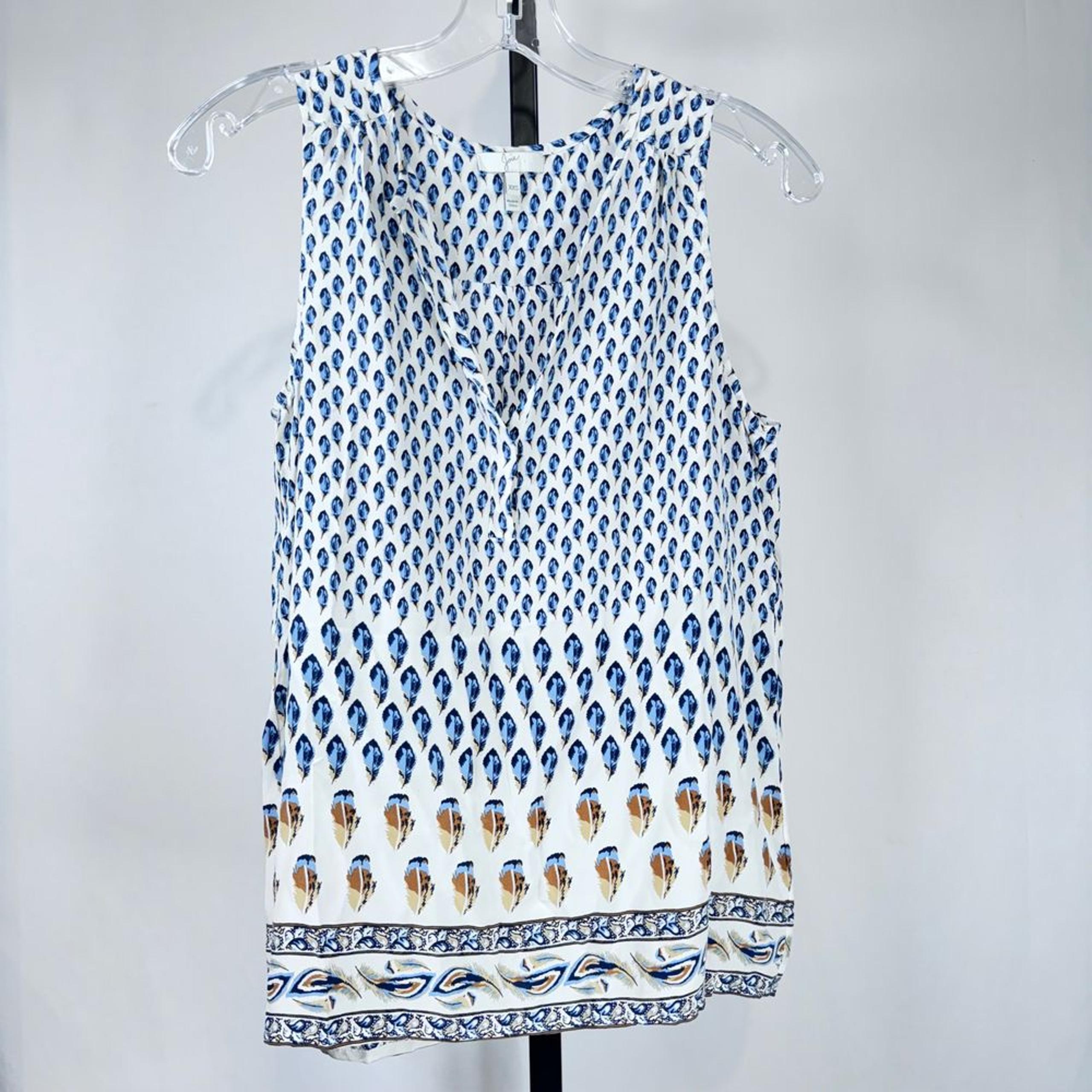 Joie Women's 100% Silk Feather Graphic Tank Top Camisole Size XXS