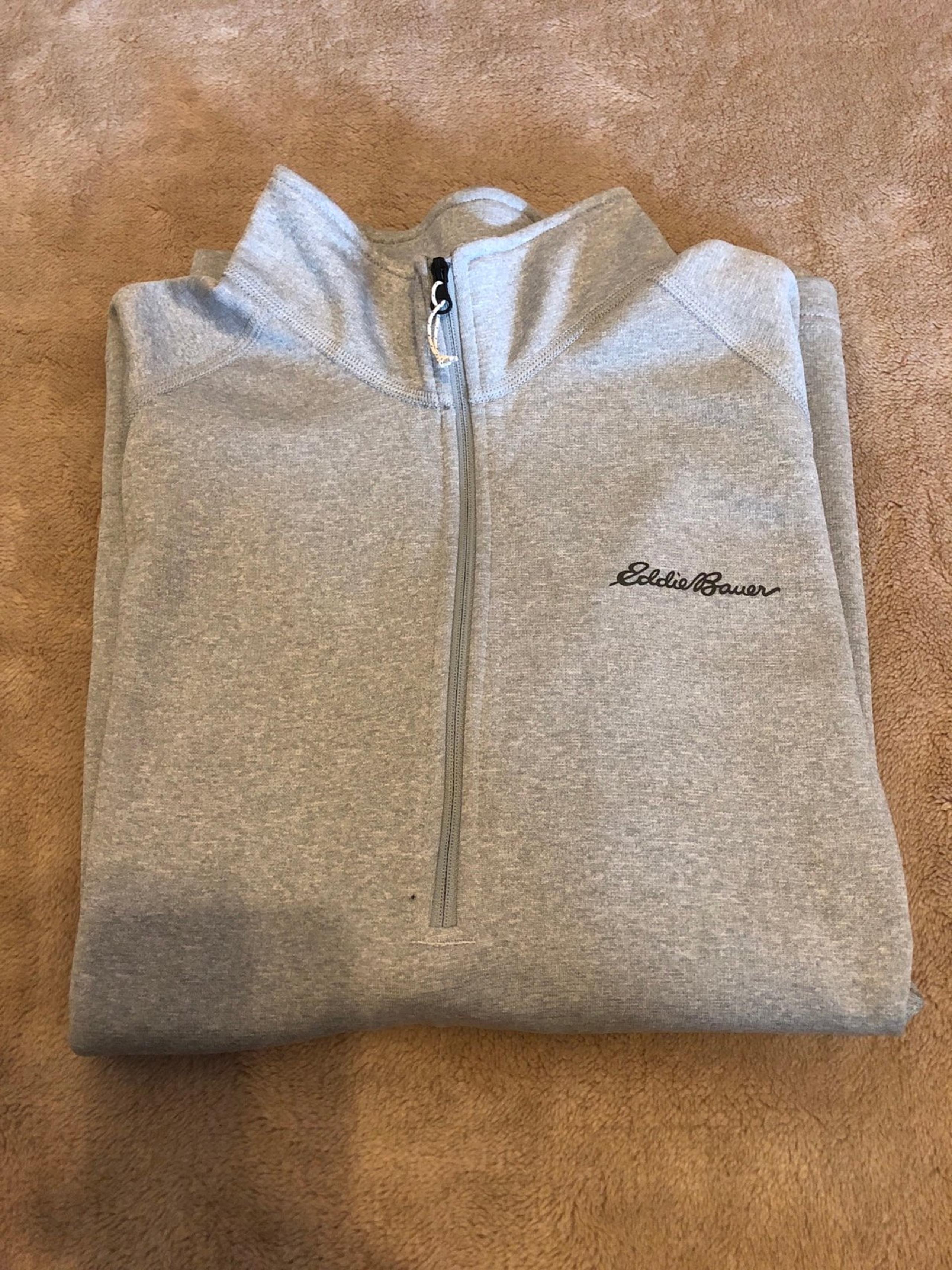 Eddie Bauer Women’s Light Grey 1/4 Zip Up Fleece Top -Size 2XL -  NWOT