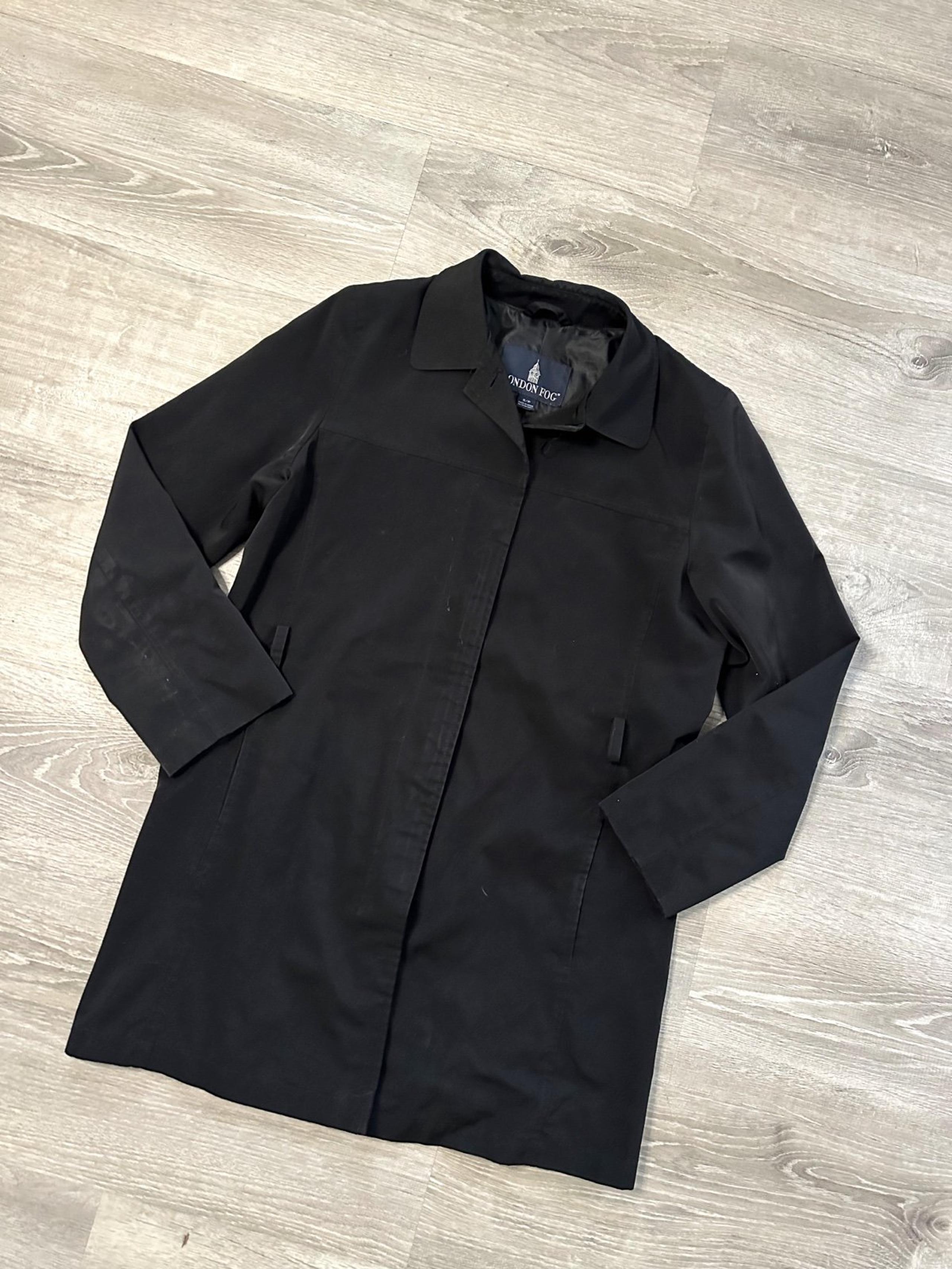 London fog black coat