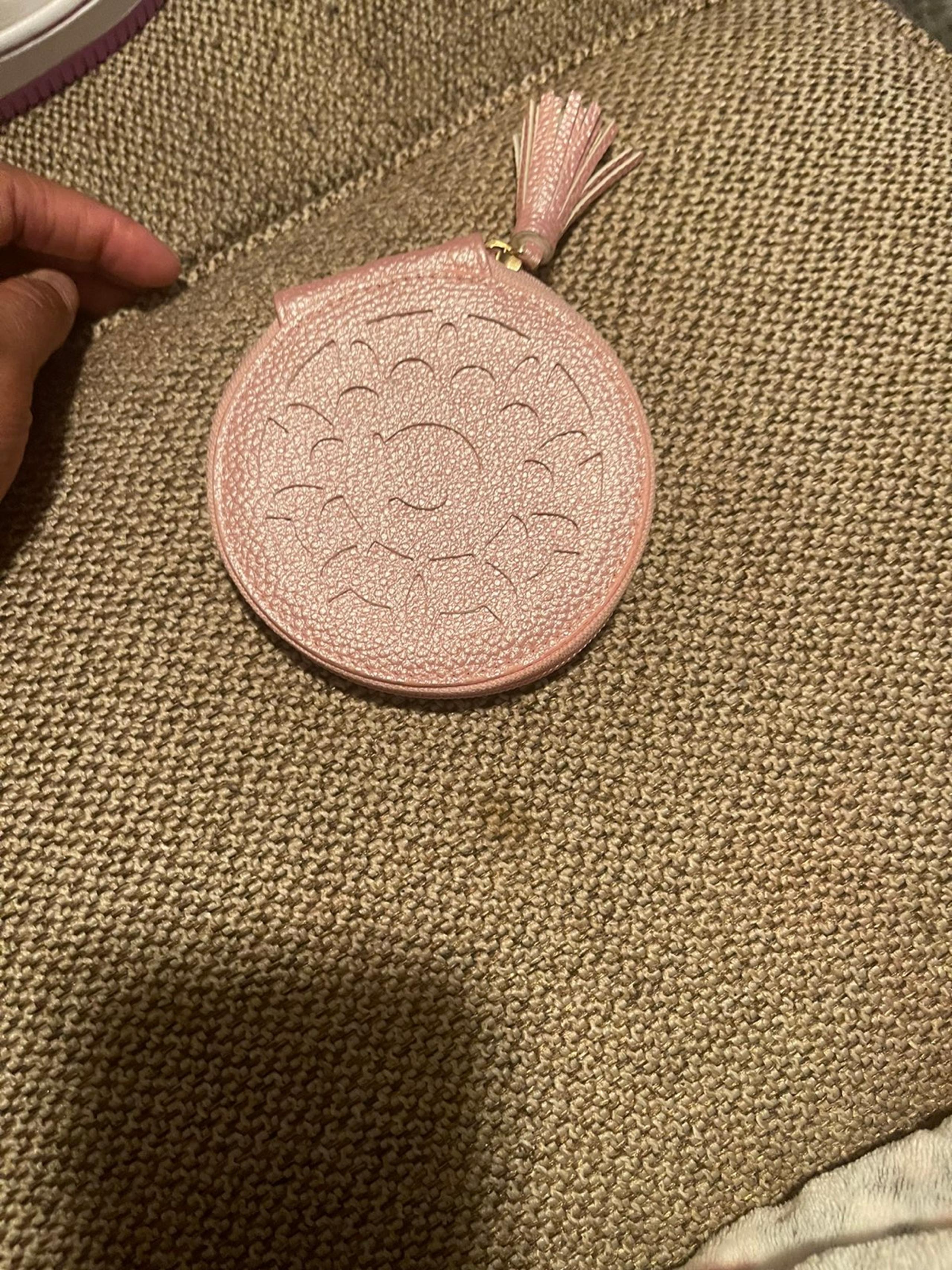 Pink clutch wallet