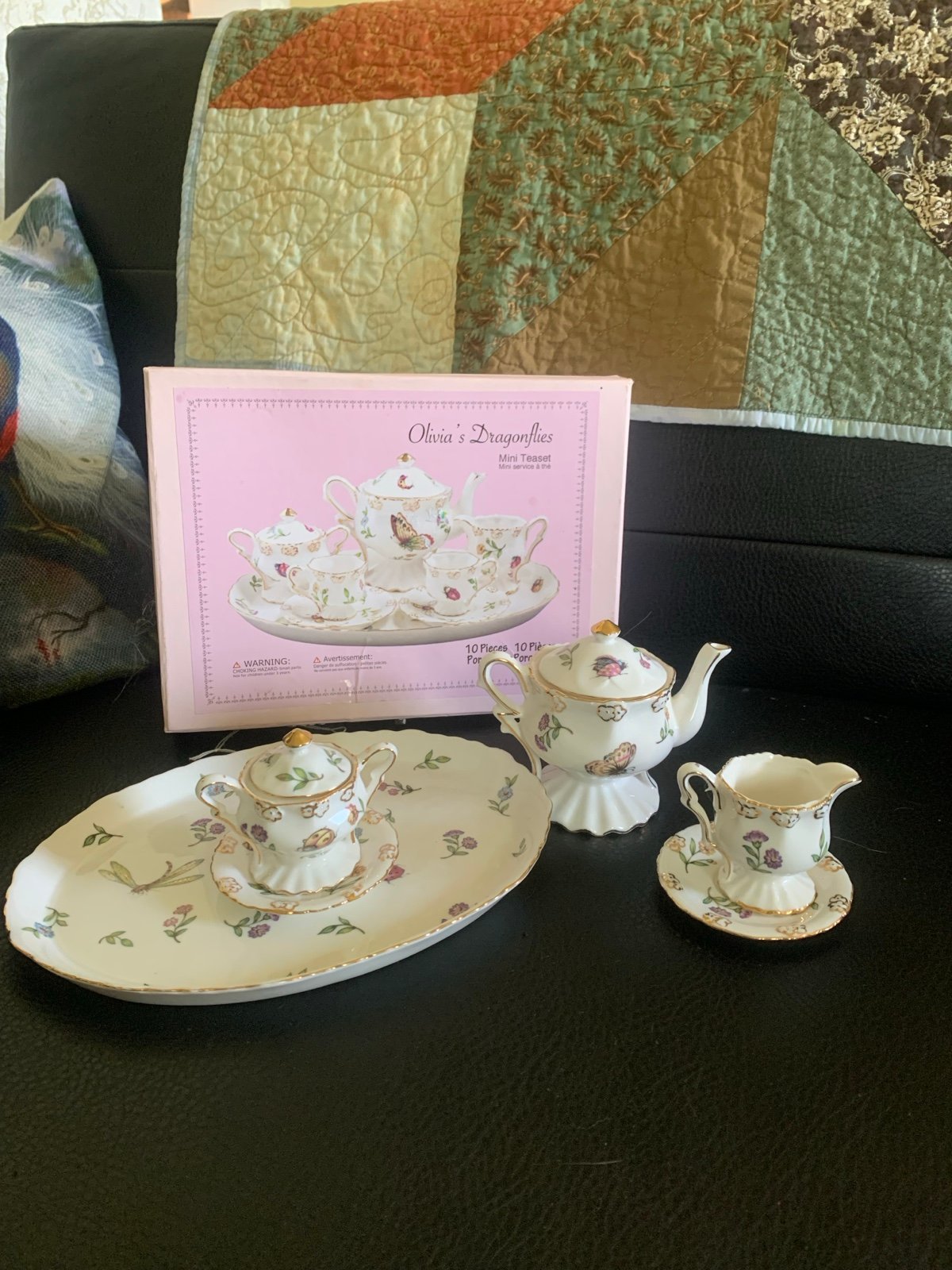 Olivia’s Dragonfly Mini teaset. Porcelain absolutely beautiful .