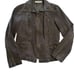 Tribal Jeans Distressed Denim Jacket Womens 4 Charcoal Black Zipper Pockets