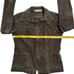 Tribal Jeans Distressed Denim Jacket Womens 4 Charcoal Black Zipper Pockets