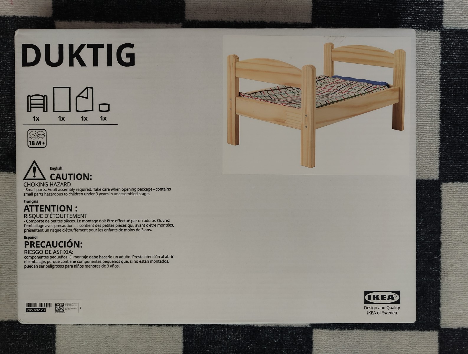 New IKEA Duktig Doll Bed- American Girl Size