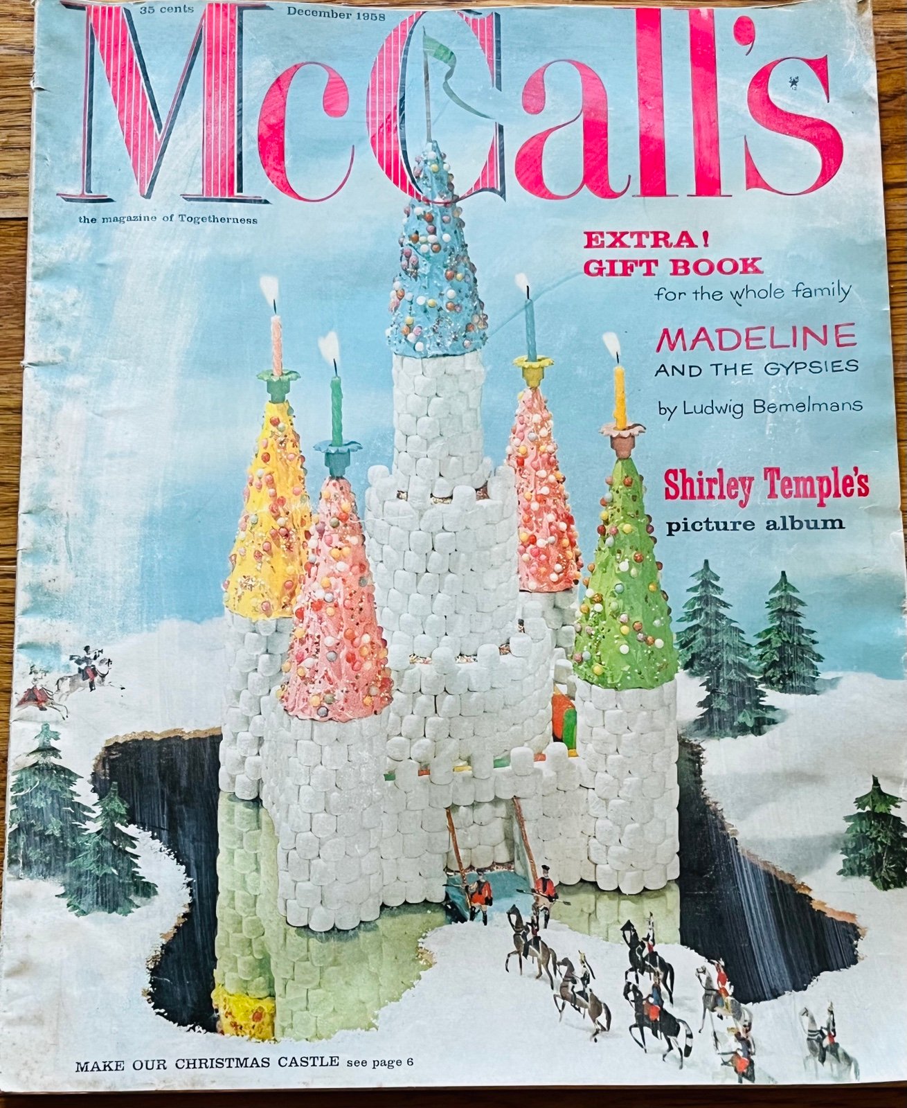McCall's Magazine, Christmas cover art By George Lazarnick, December 1958, EUC