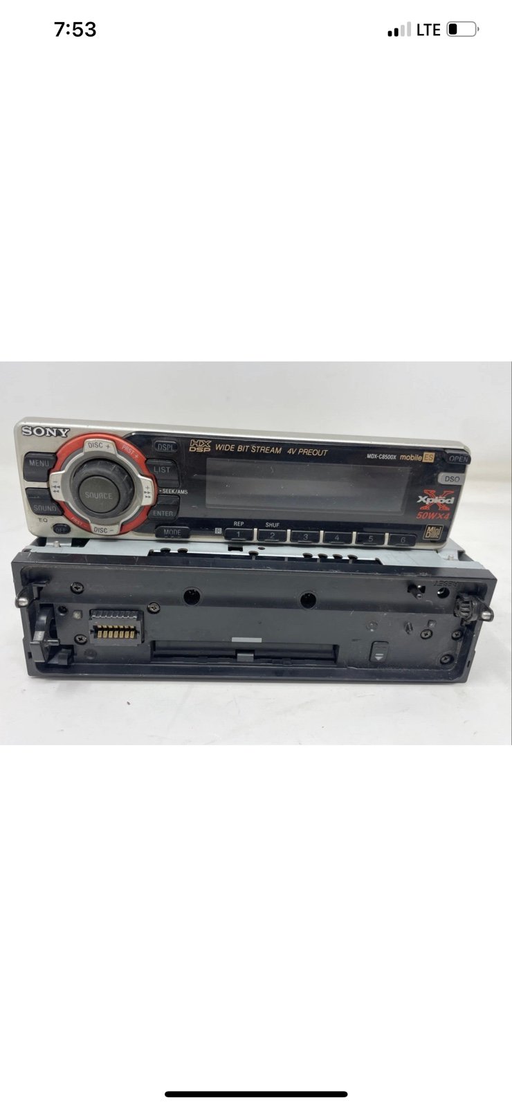 Sony Mini Disk Player MDX-C8500X Car Stereo MD Changer Controls *Check Photos