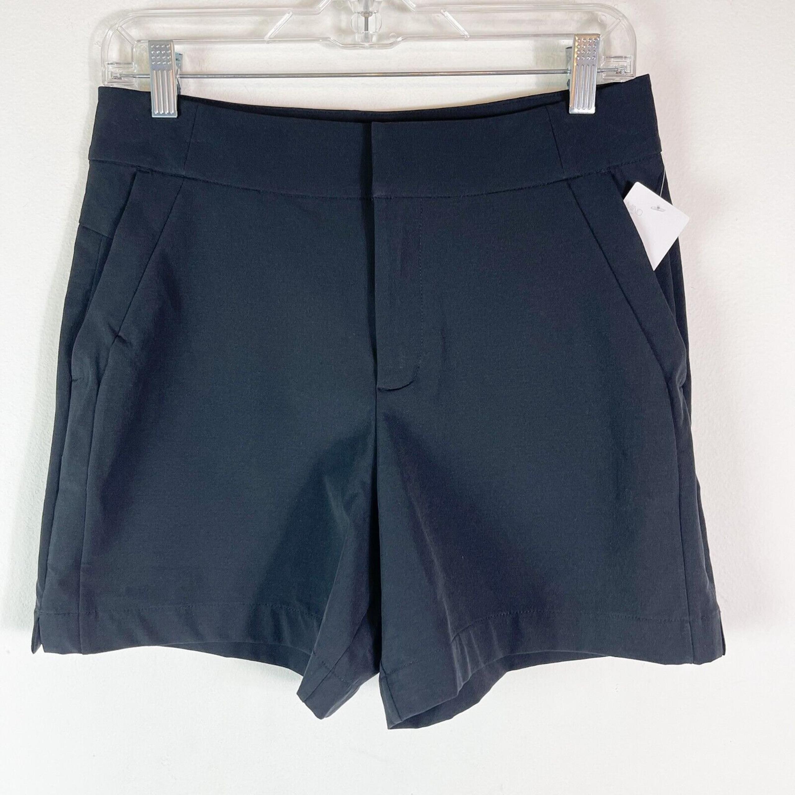 Zella NWT Women's Black Hook & Bar Closure Shorts Size 8 (275)