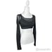 Women's Alo Yoga Ballet Dream Long Sleeve Bra Top Size S Black NWOT