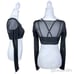 Women's Alo Yoga Ballet Dream Long Sleeve Bra Top Size S Black NWOT