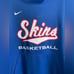 Nike Men’s Skins Basketball Blue Short Sleeve Hooded Sweatshirt Size L