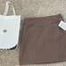 Lululemon Scuba HR Mini Skirt Taupetastic Adult M with a lululemon shopping bag