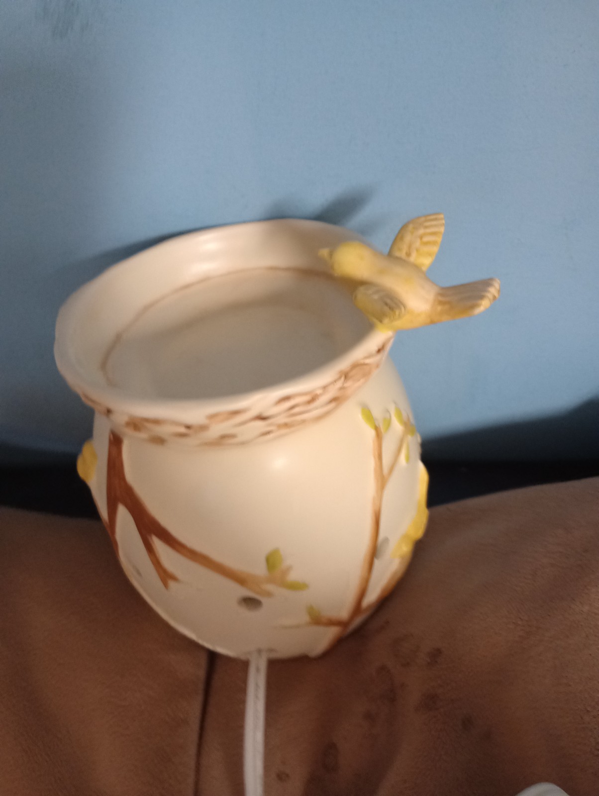 Scentsy Nature’s Haven Full Size Wax Warmer 7” Tall Bird Nest Retired. Bird tree