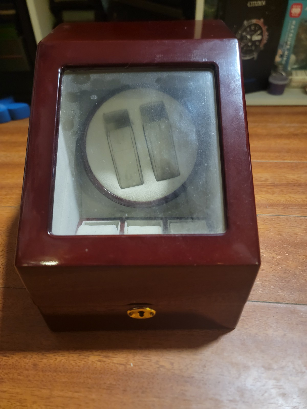 Kendal Wood Double Watch Winder Box Automatic Watch Winder Case w/Japanese Motor
