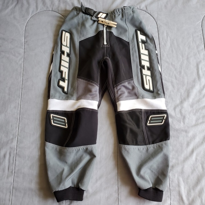 SHIFT MOTOCROSS PANTS GRAY AND BLACK