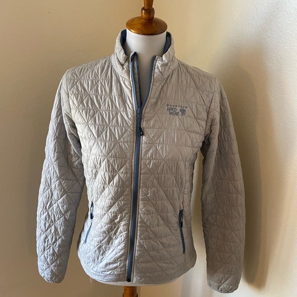 Mountain Hardwear Women’s Jacket Size XS Grey Quilted Puffer Micro Thermostatic