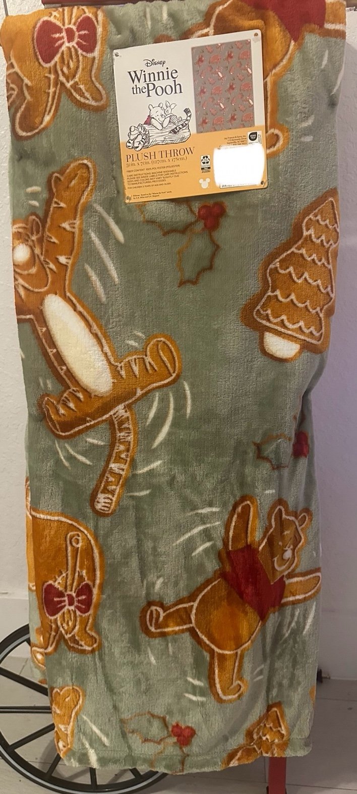 ❤️Winnie The Pooh Gingerbread Holiday Blanket❤️