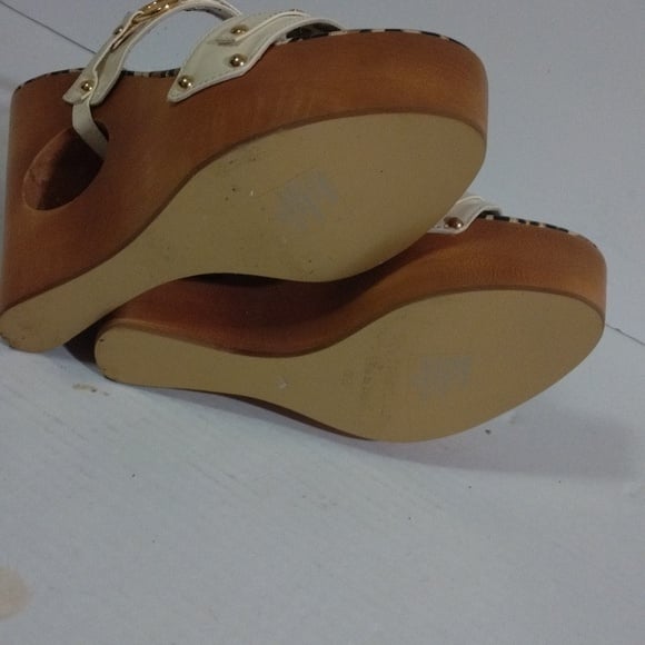 Colin Stewart leopard print woodhill go bottom four and a half inch platform hel