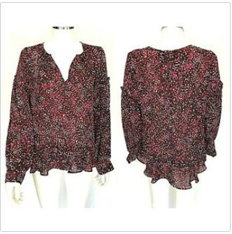 Parker Blouse Long Sleeve Ruffle Blouse