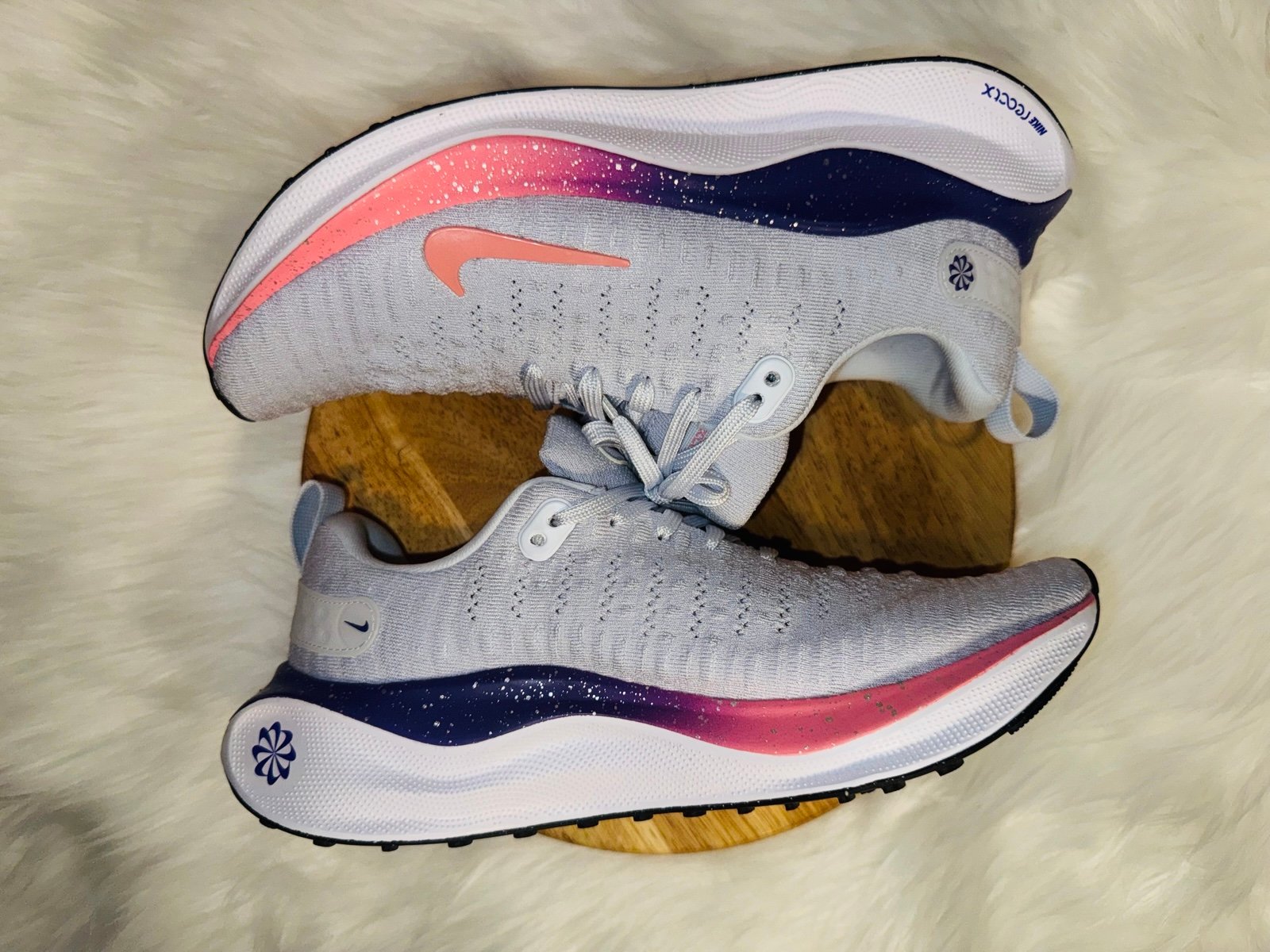 Nike React Infinity Run 4 Women's size 8 Grey Purple shoes FQ8777 085