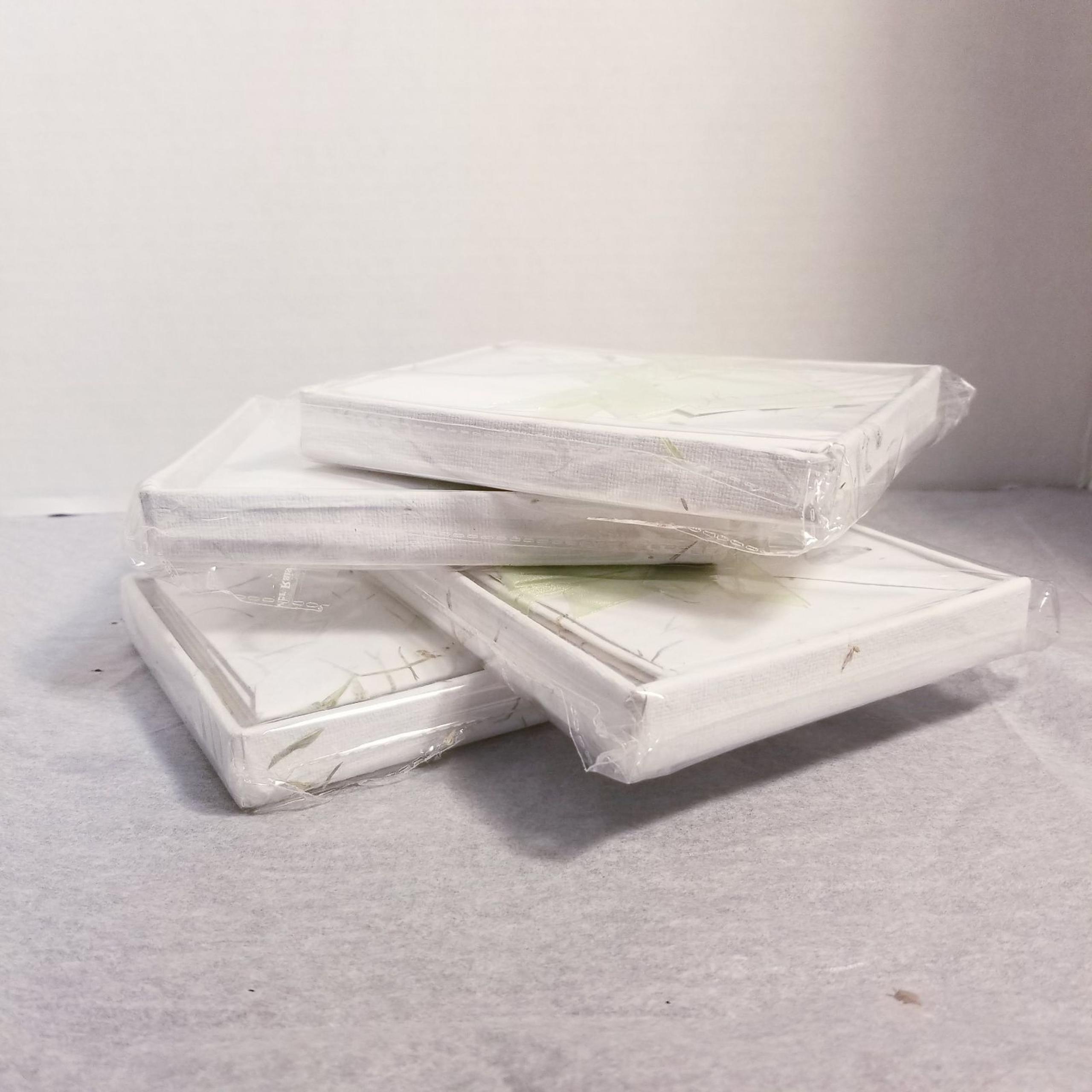 4 packs of blank petal paper cards