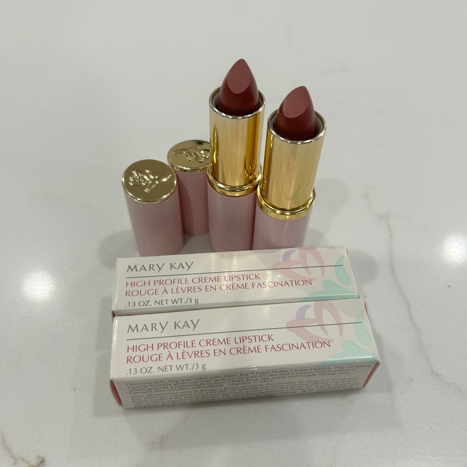 Lot of Two NEW Mary Kay Creme Lipstick SHELL .13 oz 4617