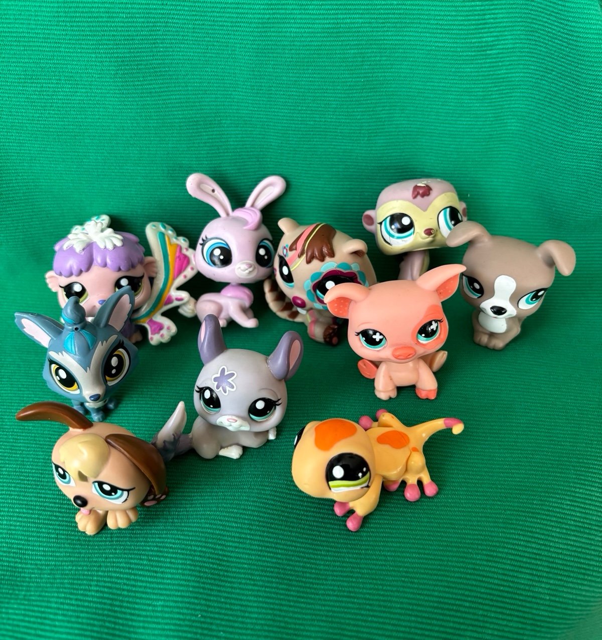 Littlest pet shop lot Beaver Chinchilla puppy Fairy Frog Pig Jack Russell Bunny