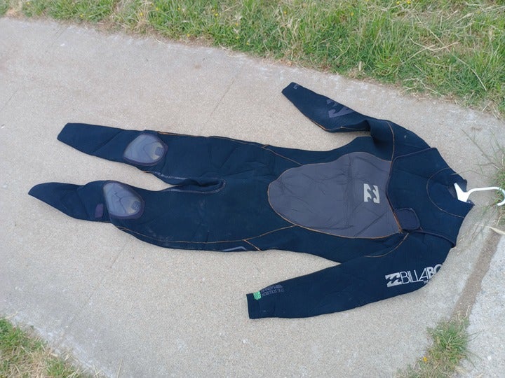 BILLABONG Neoprene WetSuit w/ Hood Cover Rash Guard, Size (MT) Medium Tall