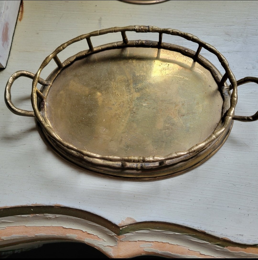 Vintage brass tray