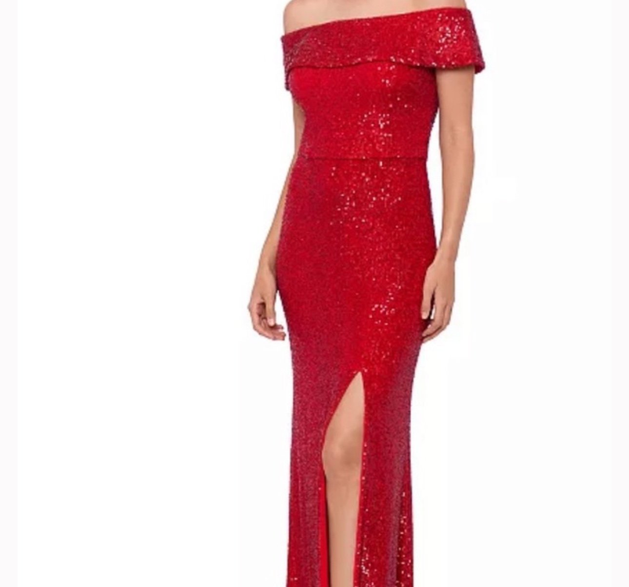 Xscape red gown