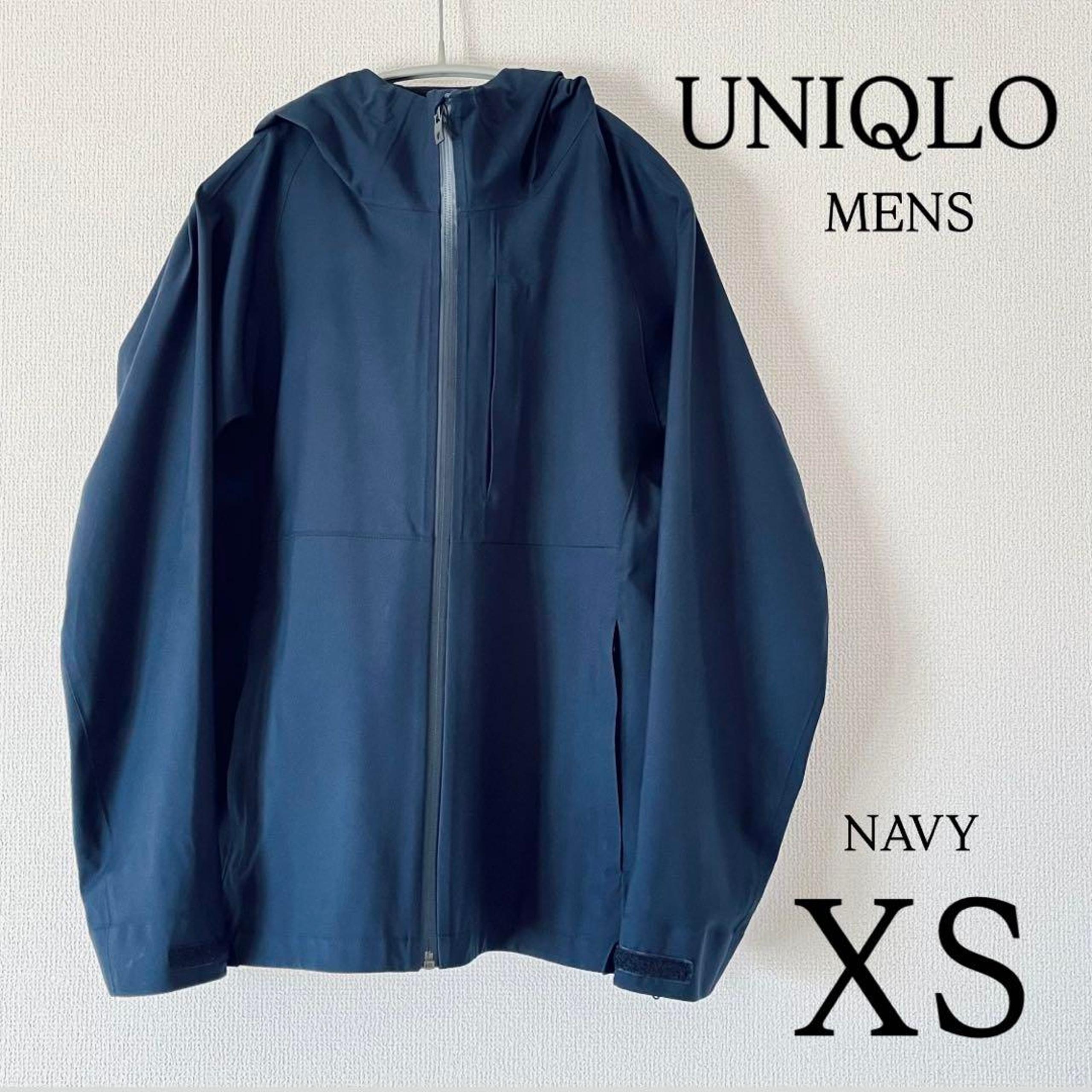 UNIQLO Men's Blocktech Parka Navy XS 160