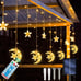 Solar Star and Moon Fairy String Lights