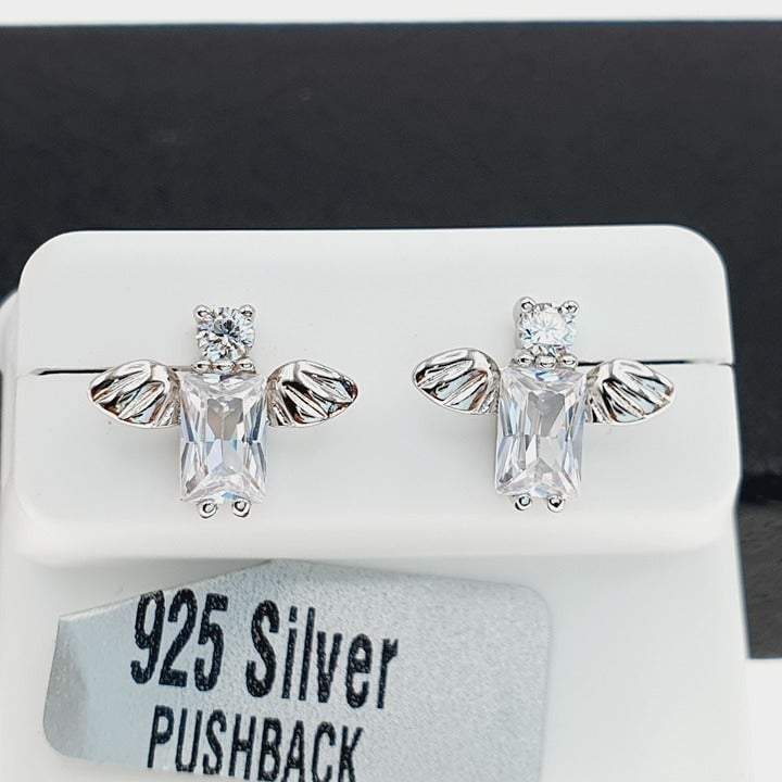 925 sterling silver luxury CZ earrings for women/girls, Best for gift, RJUS2132