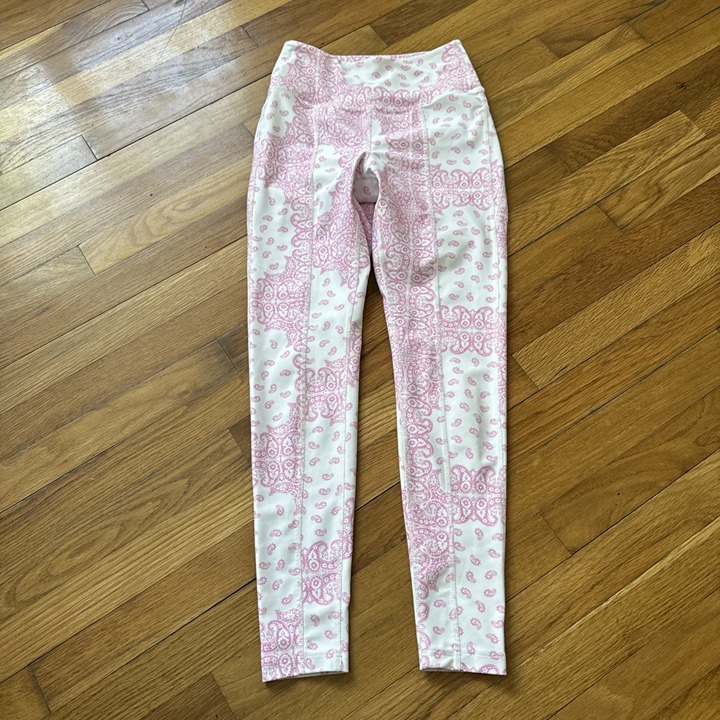 Year Of Ours Women's Pink Leggings Yoga Gym Size S