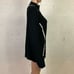 NILS Sportswear Black Knit Quarter Zip Belted Ski Sweater XL
