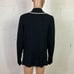 NILS Sportswear Black Knit Quarter Zip Belted Ski Sweater XL