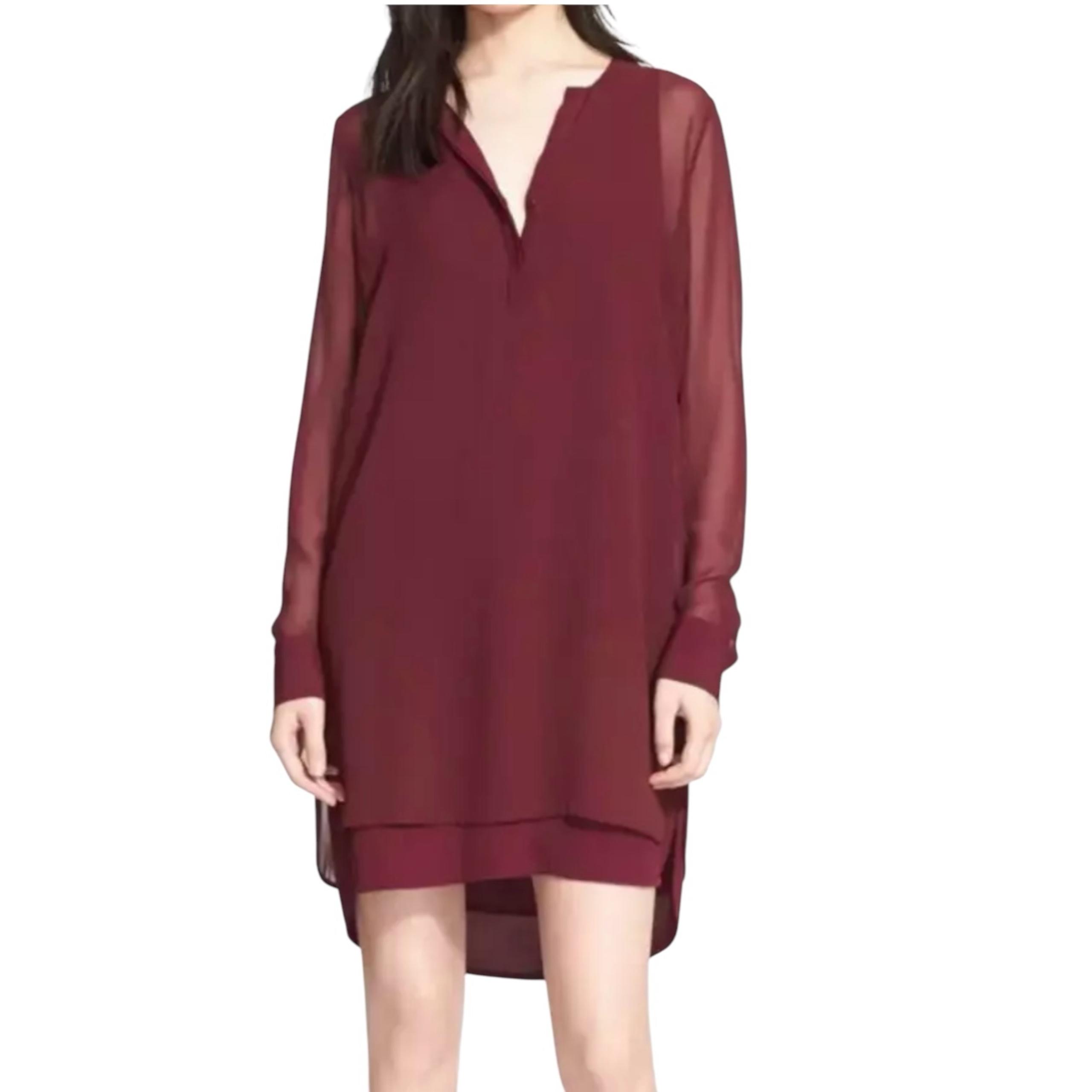 Vince Silk Layered Tunic Dress