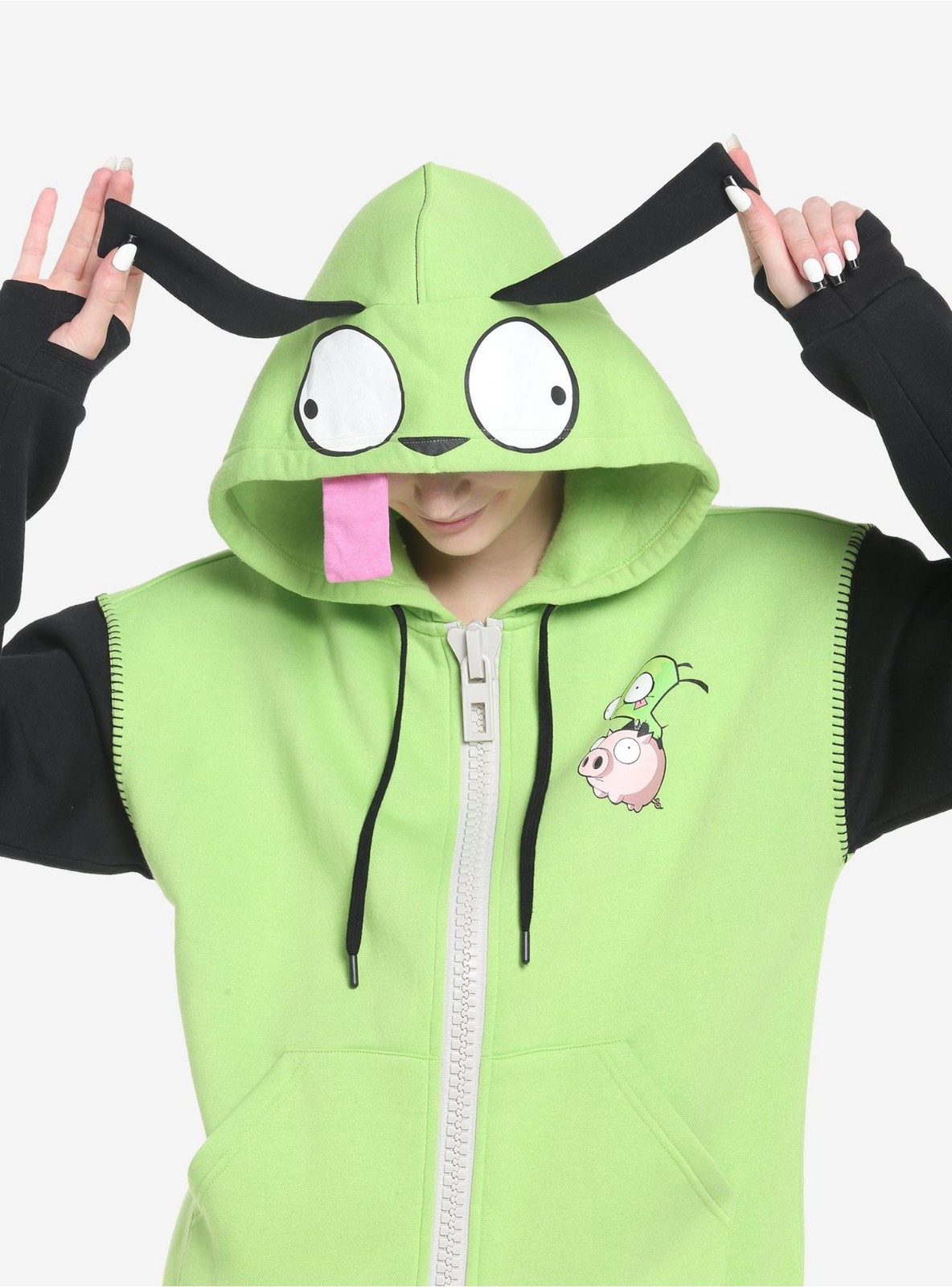 Invader Zim GIR Dog Cosplay Girls Hoodie Size MD