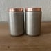 Vintage Spun Aluminum Shakers